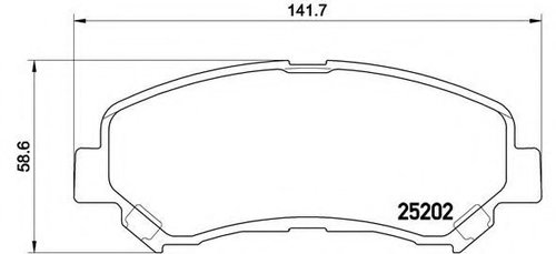 Set placute frana,frana disc NISSAN QASHQAI / QASHQAI +2 (J10, JJ10) (2007 - 2013) BREMBO P 79 028 p...