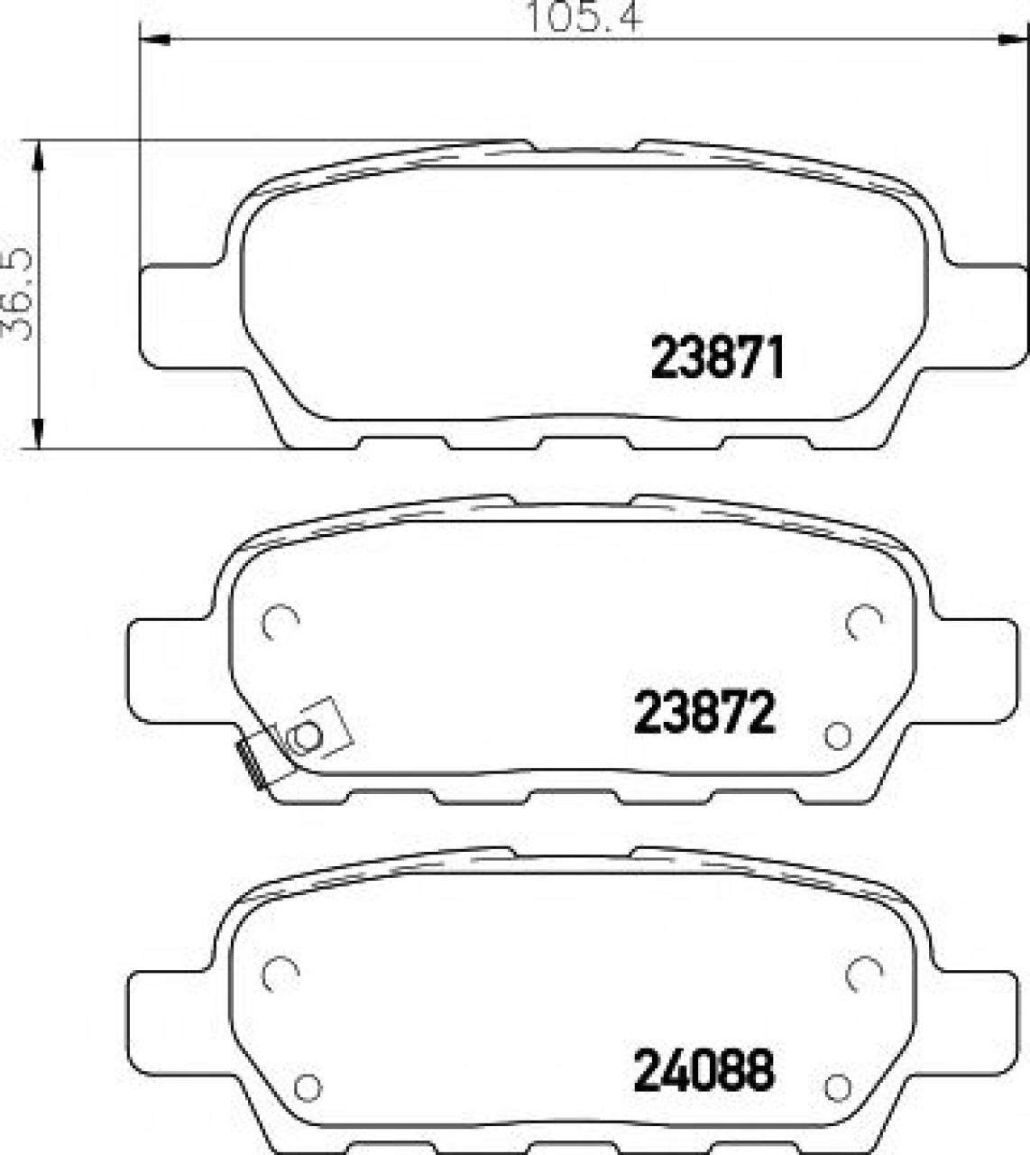 Set placute frana,frana disc NISSAN TIIDA Hatchback (C11X) (2006 - 2016) TEXTAR 2387101 piesa NOUA