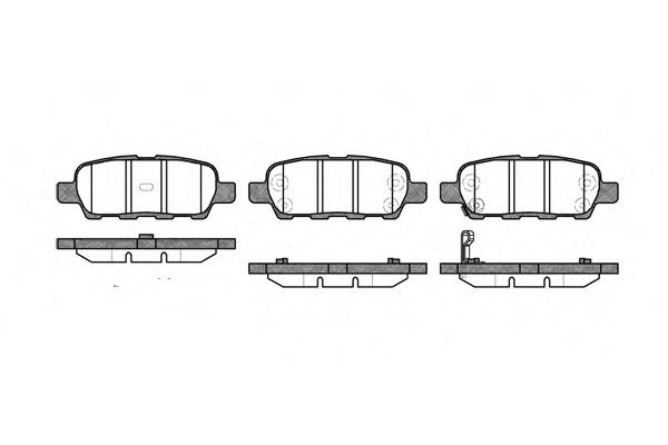Set placute frana,frana disc NISSAN X-TRAIL (T31) (2007 - 2013) REMSA 0876.01 piesa NOUA
