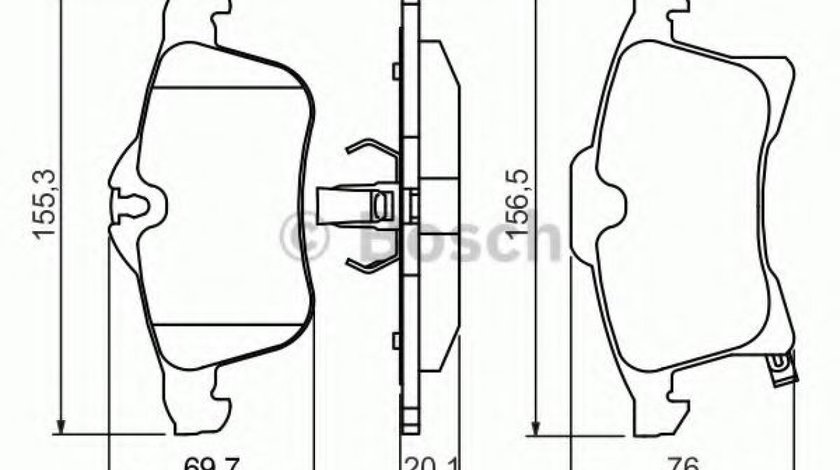 Set placute frana,frana disc OPEL ADAM (2012 - 2016) BOSCH 0 986 424 707 produs NOU