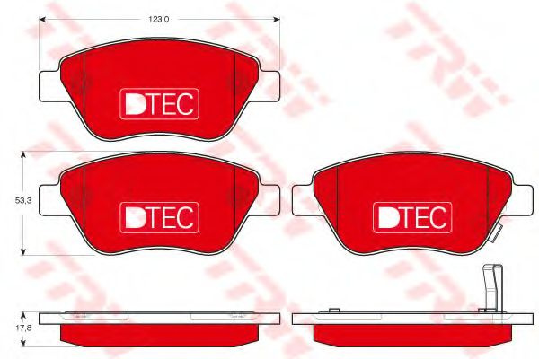 Set placute frana,frana disc OPEL ADAM (2012 - 2016) TRW GDB1700DTE piesa NOUA