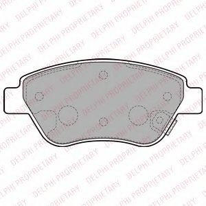 Set placute frana,frana disc OPEL ADAM (2012 - 2016) DELPHI LP2478 piesa NOUA