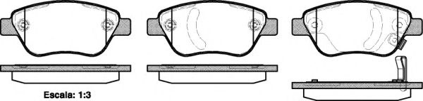 Set placute frana,frana disc OPEL ADAM (2012 - 2016) REMSA 0858.31 piesa NOUA