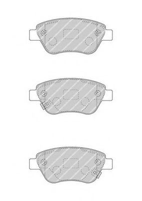 Set placute frana,frana disc OPEL ADAM (2012 - 2016) FERODO FDB4486 piesa NOUA