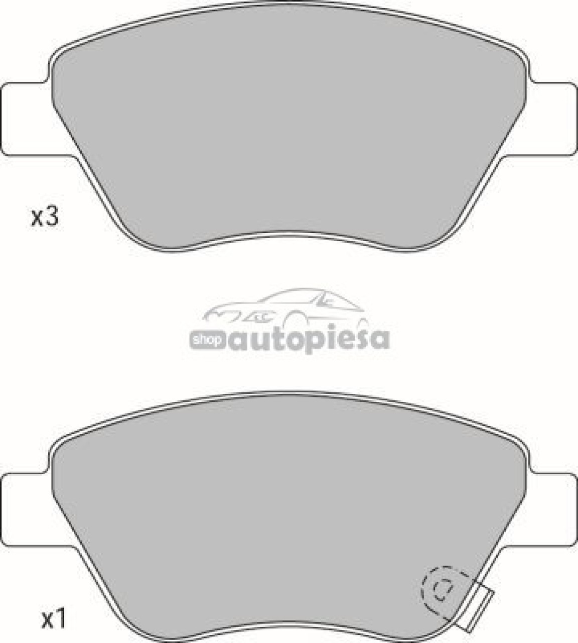 Set placute frana,frana disc OPEL ADAM (2012 - 2016) KRIEGER 0950006301 piesa NOUA
