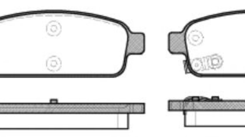 Set placute frana,frana disc OPEL AMPERA (2011 - 2016) REMSA 1432.02 piesa NOUA