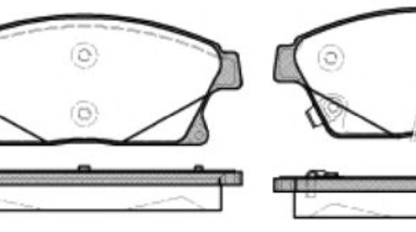 Set placute frana,frana disc OPEL AMPERA (2011 - 2016) REMSA 1431.02 piesa NOUA