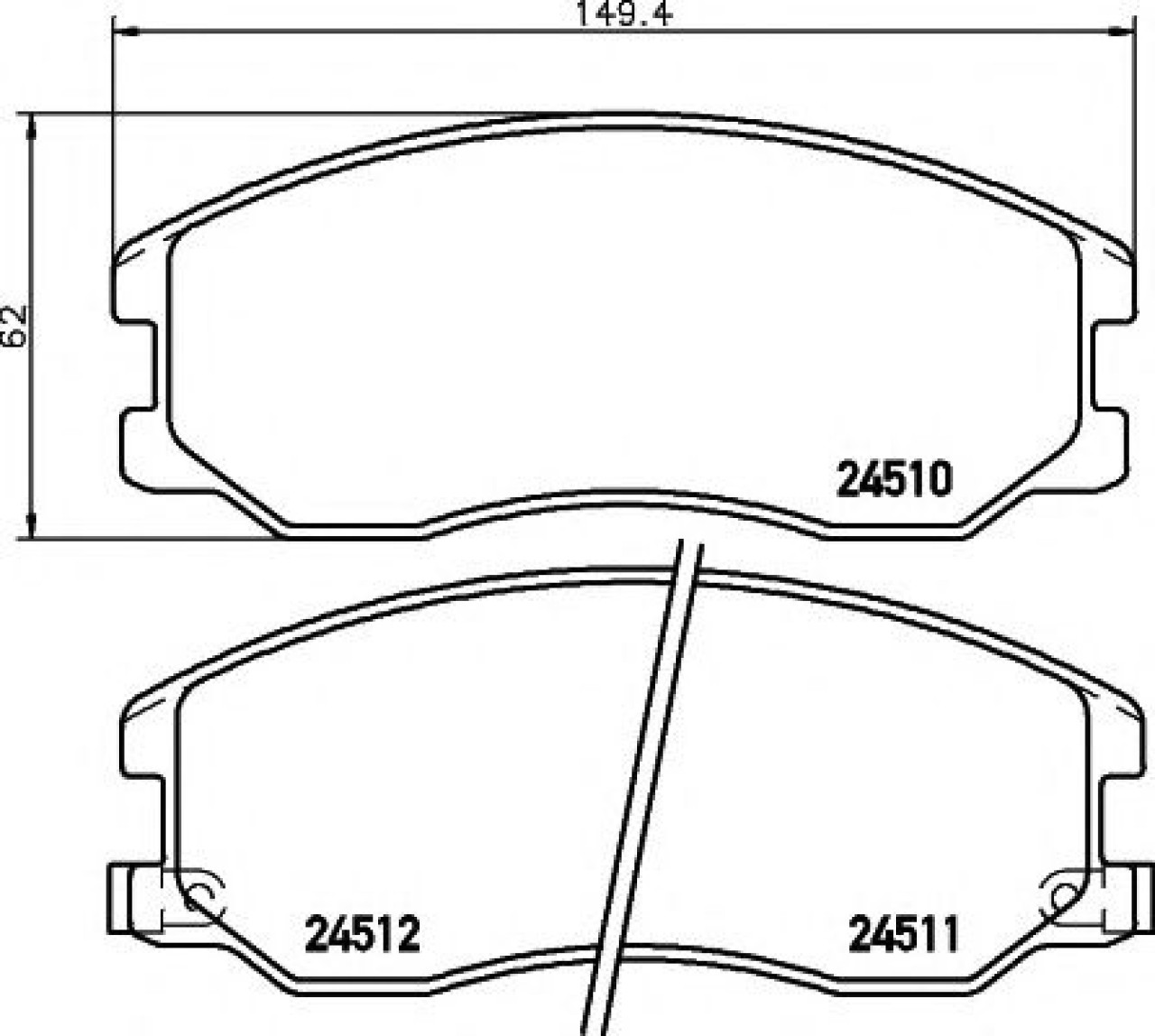 Set placute frana,frana disc OPEL ANTARA (2006 - 2016) TEXTAR 2451001 piesa NOUA