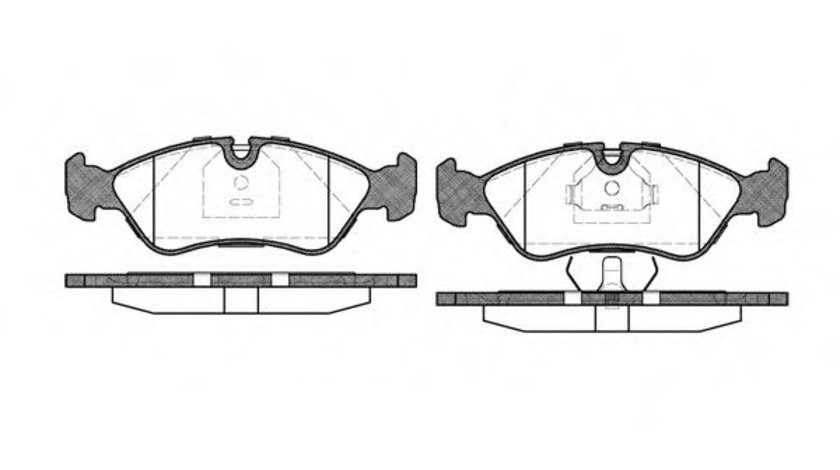 Set placute frana,frana disc OPEL ASTRA F Combi (51, 52) (1991 - 1998) REMSA 0286.30 piesa NOUA