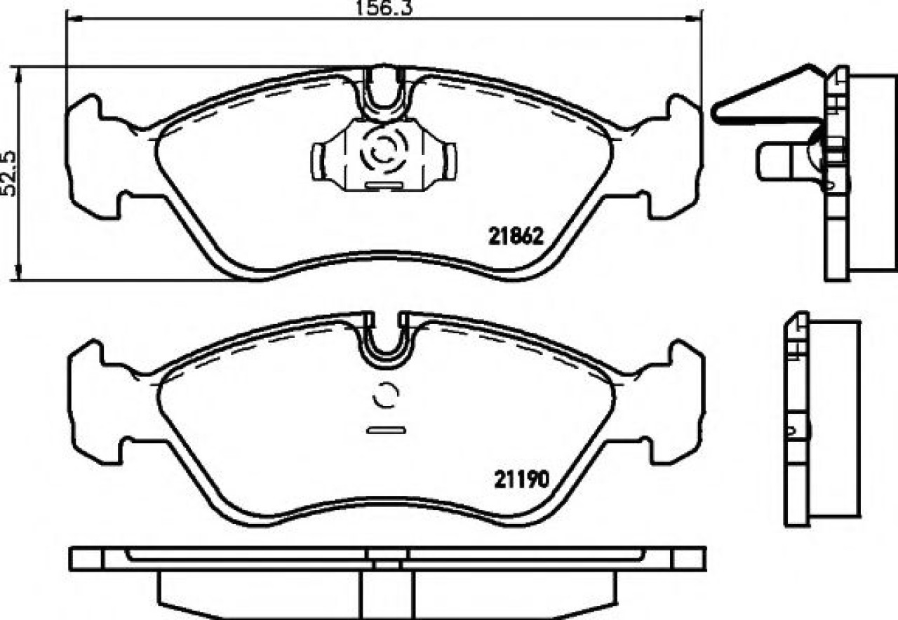 Set placute frana,frana disc OPEL ASTRA F Combi (51, 52) (1991 - 1998) TEXTAR 2186201 piesa NOUA