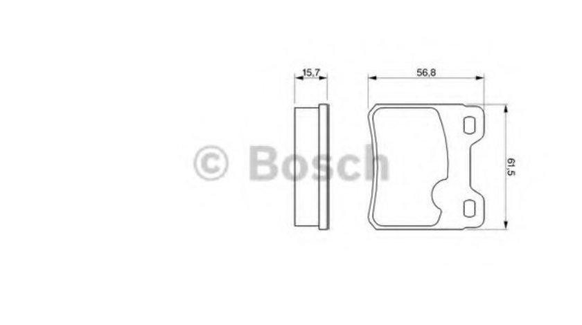 Set placute frana,frana disc OPEL ASTRA F Combi (51, 52) (1991 - 1998) BOSCH 0 986 460 955 piesa NOUA