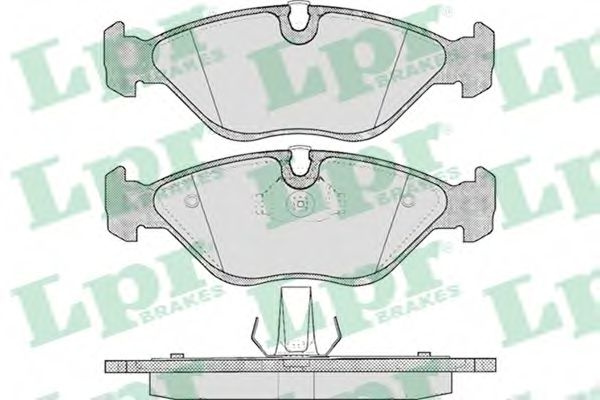 Set placute frana,frana disc OPEL ASTRA F Hatchback (53, 54, 58, 59) (1991 - 1998) LPR 05P656 piesa NOUA