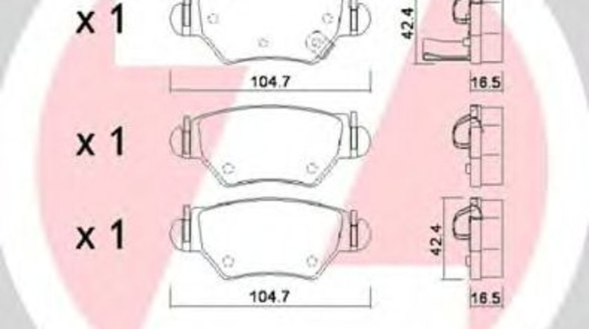 Set placute frana,frana disc OPEL ASTRA G Combi (F35) (1998 - 2009) ZIMMERMANN 23052.165.1 piesa NOUA