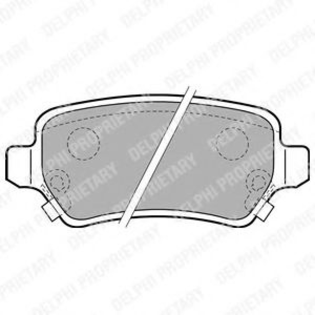 Set placute frana,frana disc OPEL ASTRA G Combi (F35) (1998 - 2009) DELPHI LP1717 piesa NOUA