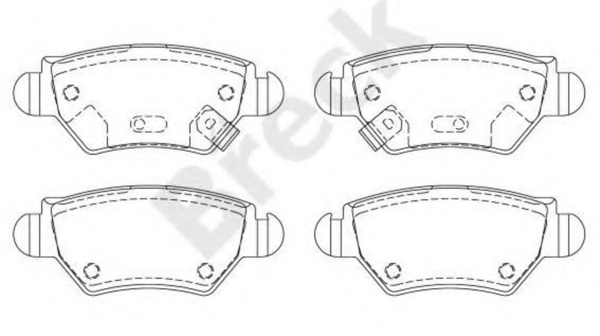 Set placute frana,frana disc OPEL ASTRA G Cupe (F07) (2000 - 2005) Break 23258 00 704 10 piesa NOUA