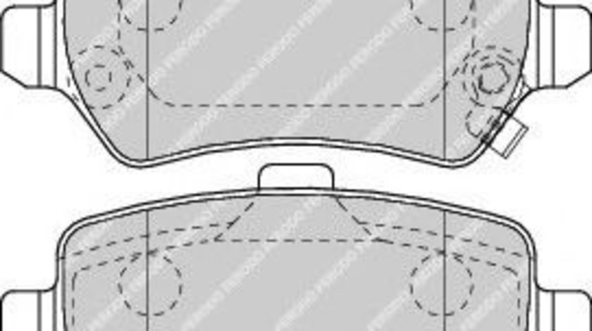 Set placute frana,frana disc OPEL ASTRA G Cupe (F07) (2000 - 2005) FERODO FDB1521 piesa NOUA