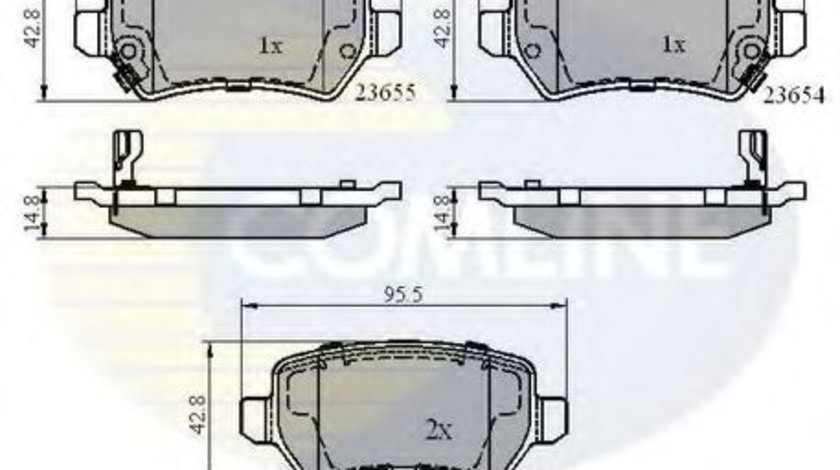 Set placute frana,frana disc OPEL ASTRA G Cabriolet (F67) (2001 - 2005) COMLINE CBP31551 piesa NOUA