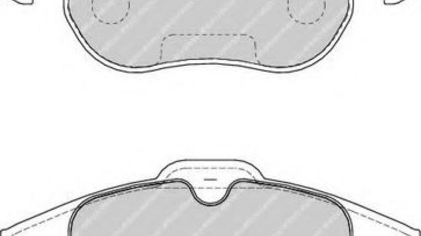 Set placute frana,frana disc OPEL ASTRA H GTC (L08) (2005 - 2016) FERODO FDB1520 piesa NOUA