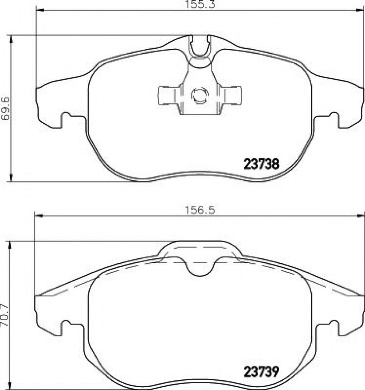 Set placute frana,frana disc OPEL ASTRA H GTC (L08) (2005 - 2016) TEXTAR 2373807 piesa NOUA