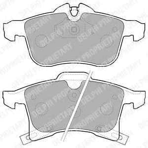 Set placute frana,frana disc OPEL ASTRA H (L48) (2004 - 2016) DELPHI LP1861 piesa NOUA