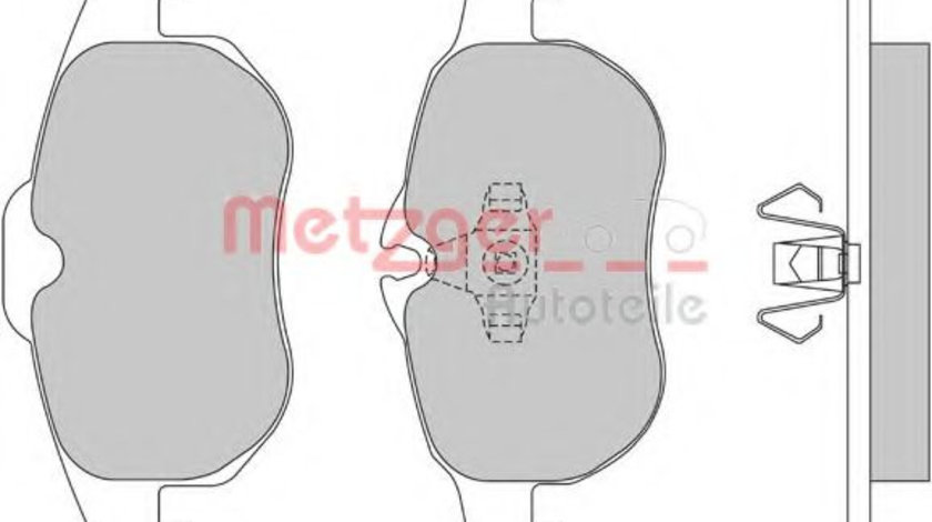 Set placute frana,frana disc OPEL ASTRA H (L48) (2004 - 2016) METZGER 1170100 piesa NOUA