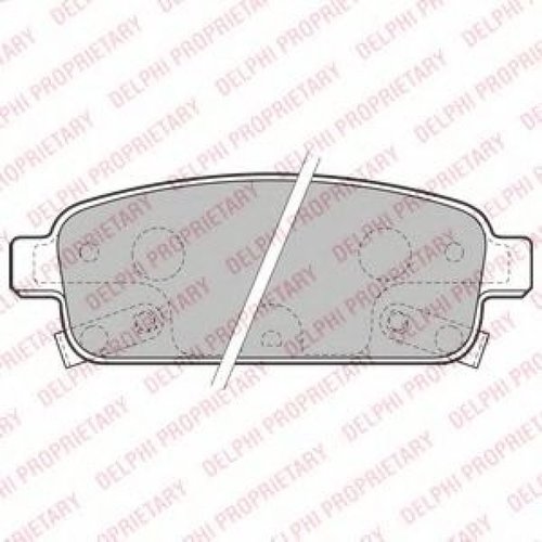 Set placute frana,frana disc OPEL ASTRA J (2009 - 2016) DELPHI LP2167 piesa NOUA