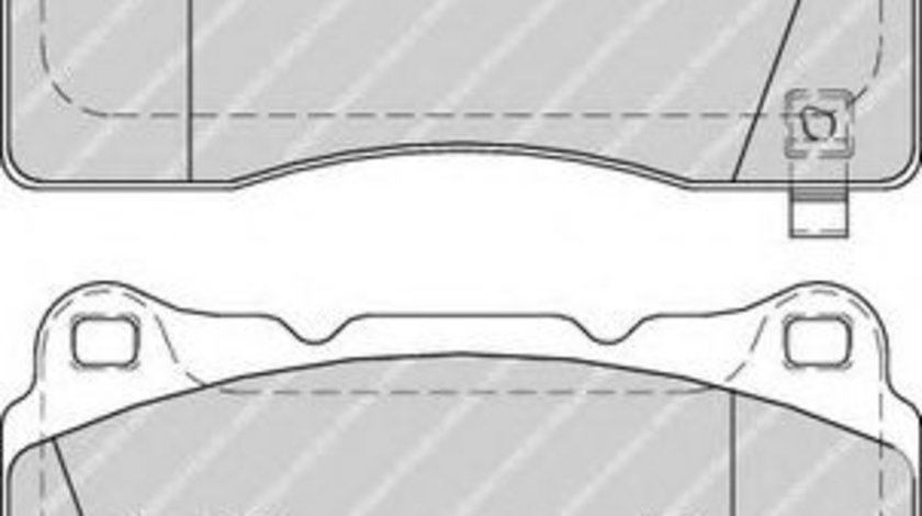 Set placute frana,frana disc OPEL ASTRA J (2009 - 2016) FERODO FDB1968 piesa NOUA