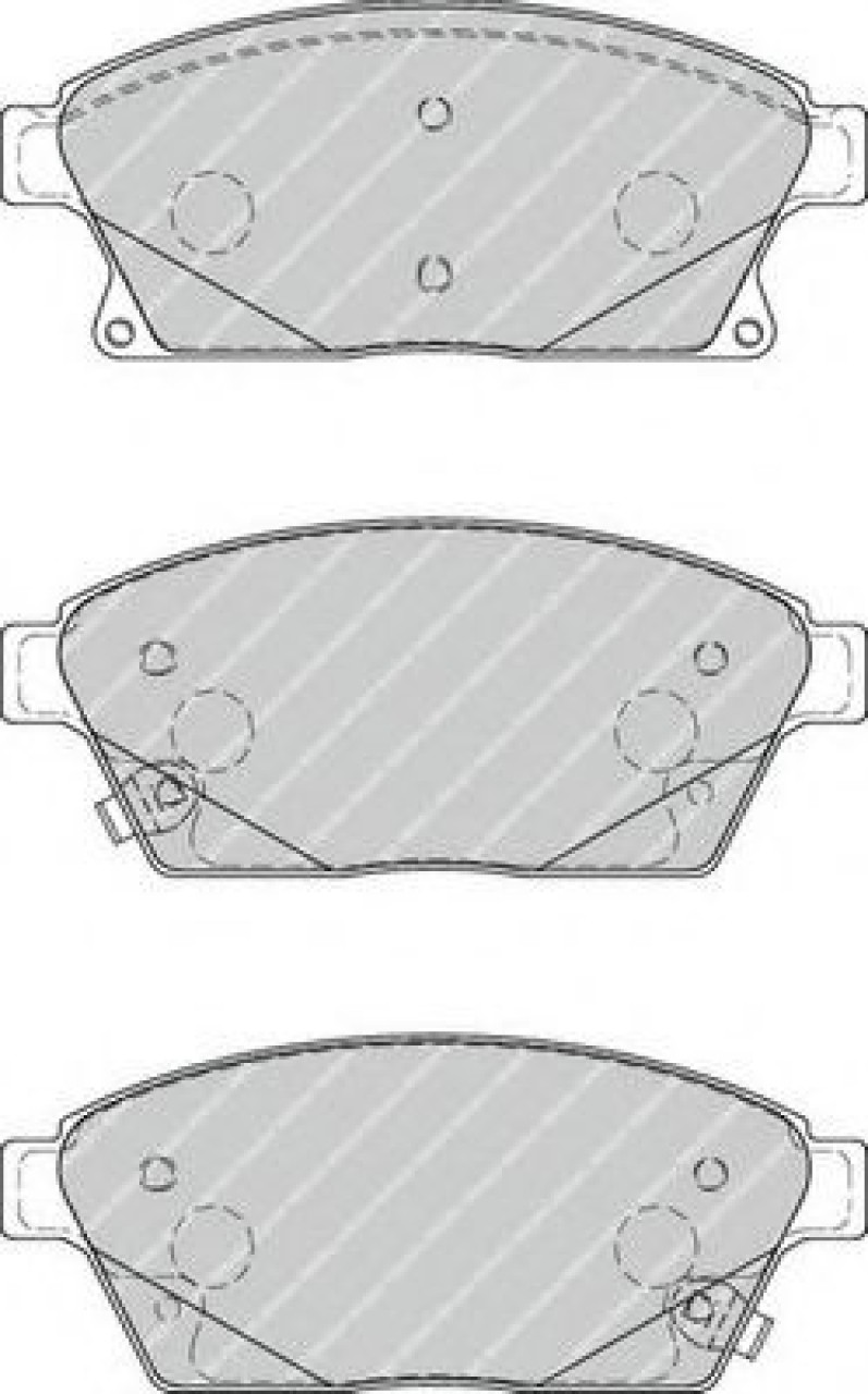 Set placute frana,frana disc OPEL ASTRA J (2009 - 2016) FERODO FDB4264 piesa NOUA