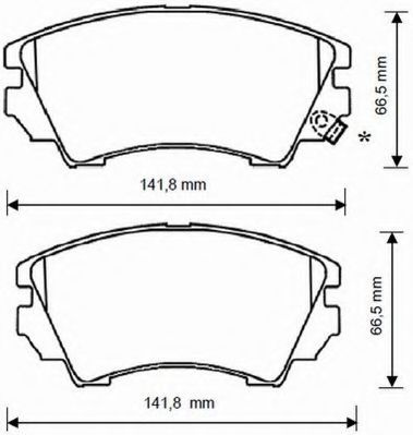 Set placute frana,frana disc OPEL ASTRA J (2009 - 2016) JURID 573270JC piesa NOUA