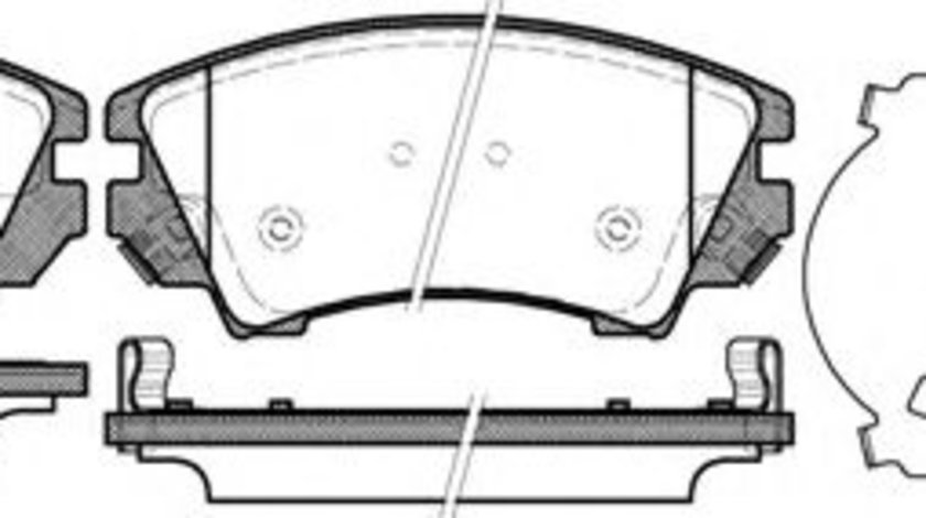 Set placute frana,frana disc OPEL ASTRA J (2009 - 2016) REMSA 1375.12 piesa NOUA