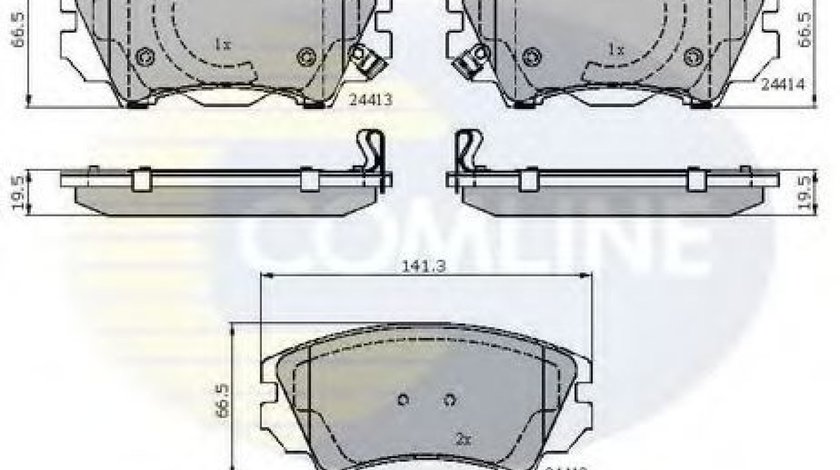 Set placute frana,frana disc OPEL ASTRA J GTC (2011 - 2016) COMLINE CBP31680 piesa NOUA