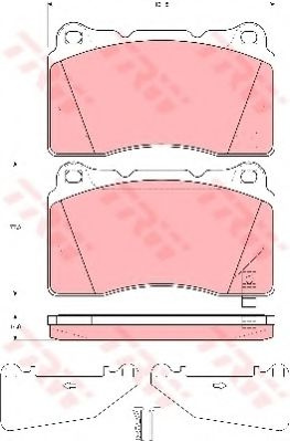 Set placute frana,frana disc OPEL ASTRA J Sports Tourer (2010 - 2016) TRW GDB3349 piesa NOUA