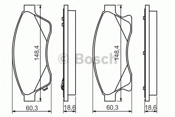 Set placute frana,frana disc OPEL ASTRA J Sports Tourer (2010 - 2016) BOSCH 0 986 494 433 piesa NOUA