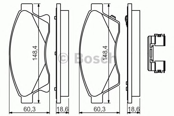 Set placute frana,frana disc OPEL ASTRA J Sports Tourer (2010 - 2016) BOSCH 0 986 494 644 piesa NOUA