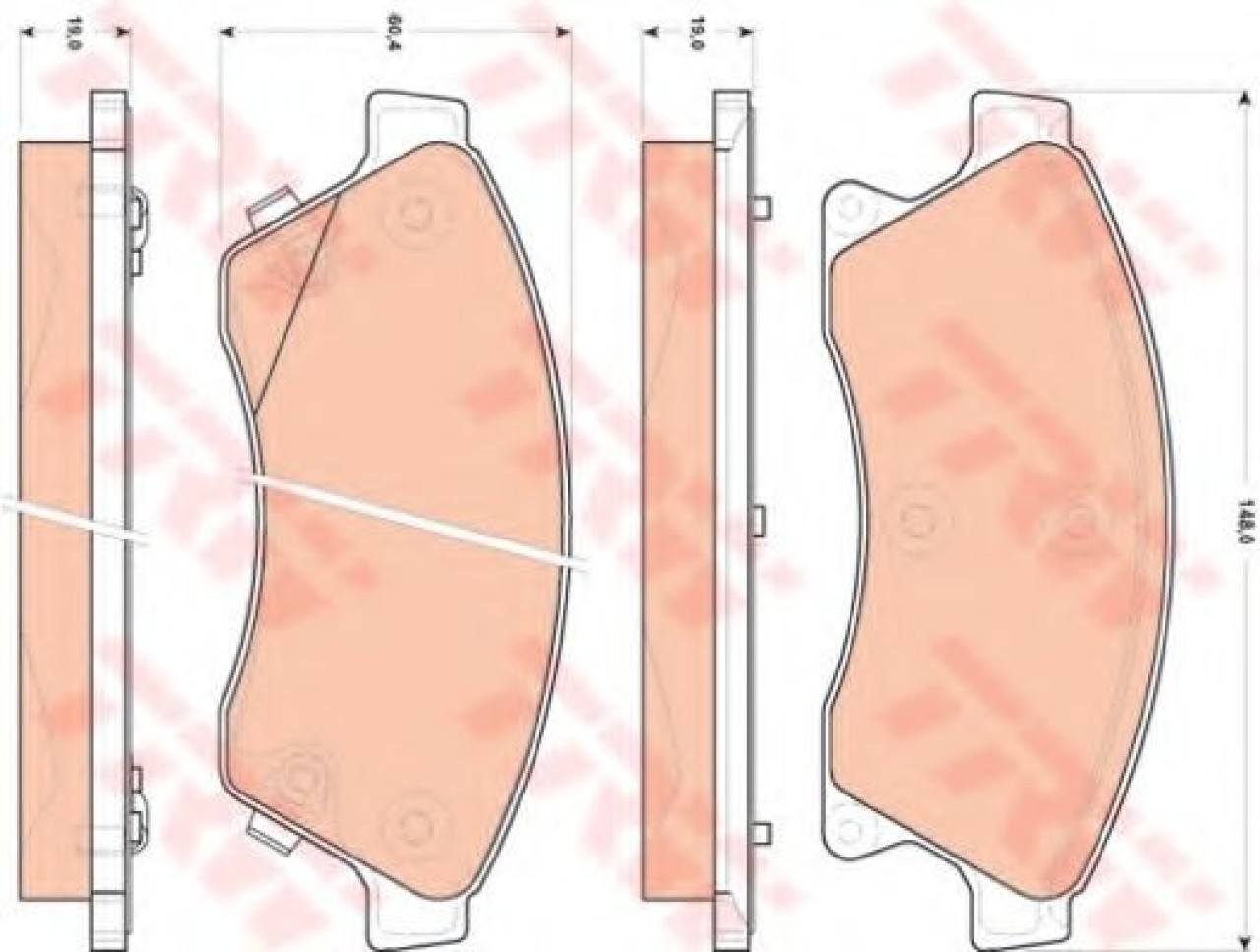 Set placute frana,frana disc OPEL ASTRA J Sports Tourer (2010 - 2016) TRW GDB1843 piesa NOUA