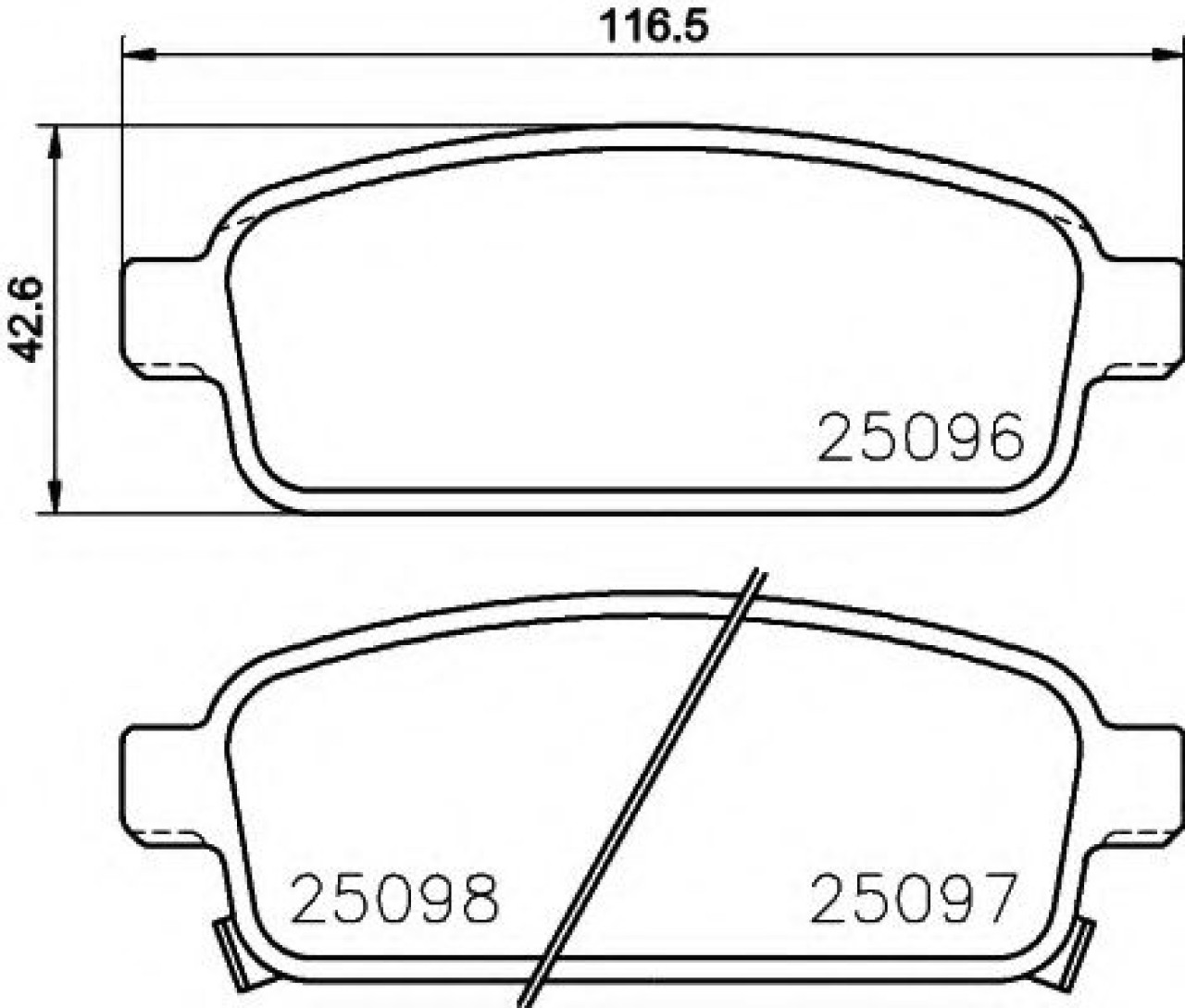 Set placute frana,frana disc OPEL ASTRA J Sports Tourer (2010 - 2016) TEXTAR 2509602 piesa NOUA