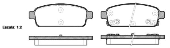 Set placute frana,frana disc OPEL ASTRA J Limuzina (2012 - 2016) REMSA 1432.02 piesa NOUA