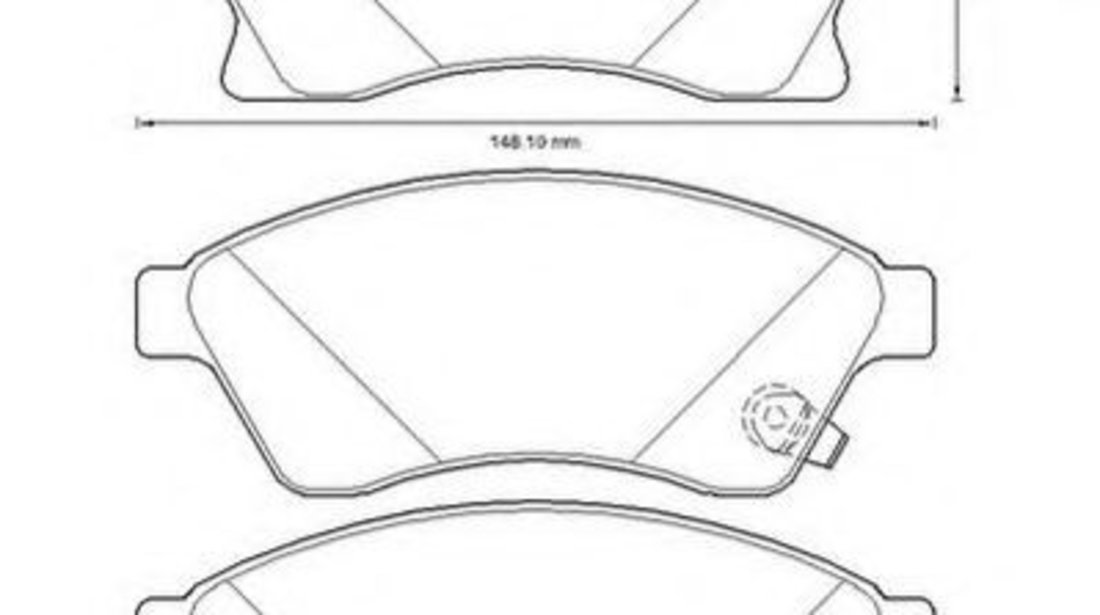 Set placute frana,frana disc OPEL ASTRA J Limuzina (2012 - 2016) JURID 573332JC piesa NOUA