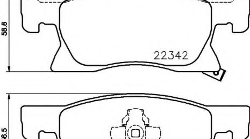 Set placute frana,frana disc OPEL ASTRA K (2015 - 2016) TEXTAR 2234201 piesa NOUA