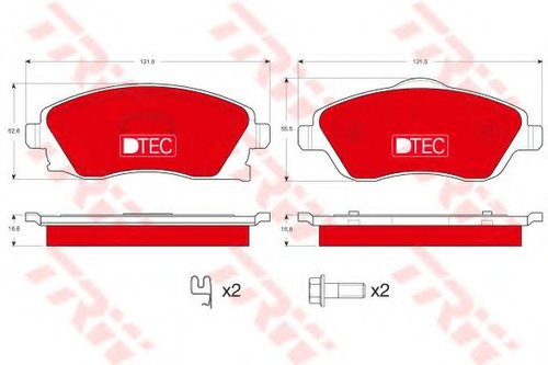 Set placute frana,frana disc OPEL COMBO Combi (2001 - 2016) TRW GDB1570DTE piesa NOUA