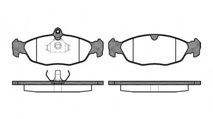 Set placute frana,frana disc OPEL CORSA B (73, 78, 79) (1993 - 2002) REMSA 0393.00 piesa NOUA