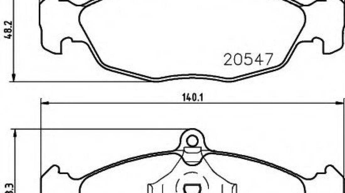 Set placute frana,frana disc OPEL CORSA B (73, 78, 79) (1993 - 2002) HELLA PAGID 8DB 355 007-531 piesa NOUA