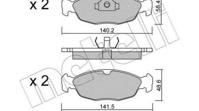 Set placute frana,frana disc OPEL CORSA B (73, 78, 79) (1993 - 2002) METELLI 22-0077-0 piesa NOUA