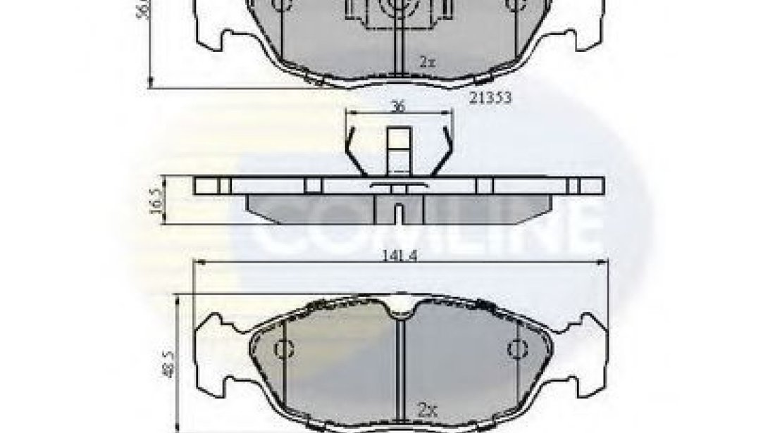 Set placute frana,frana disc OPEL CORSA B (73, 78, 79) (1993 - 2002) COMLINE CBP0134 piesa NOUA