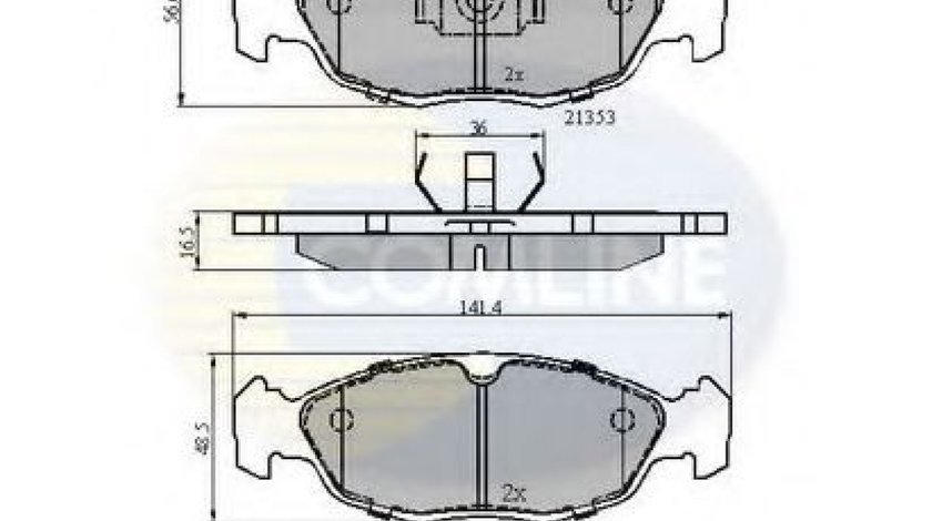 Set placute frana,frana disc OPEL CORSA B (73, 78, 79) (1993 - 2002) COMLINE CBP0134 piesa NOUA