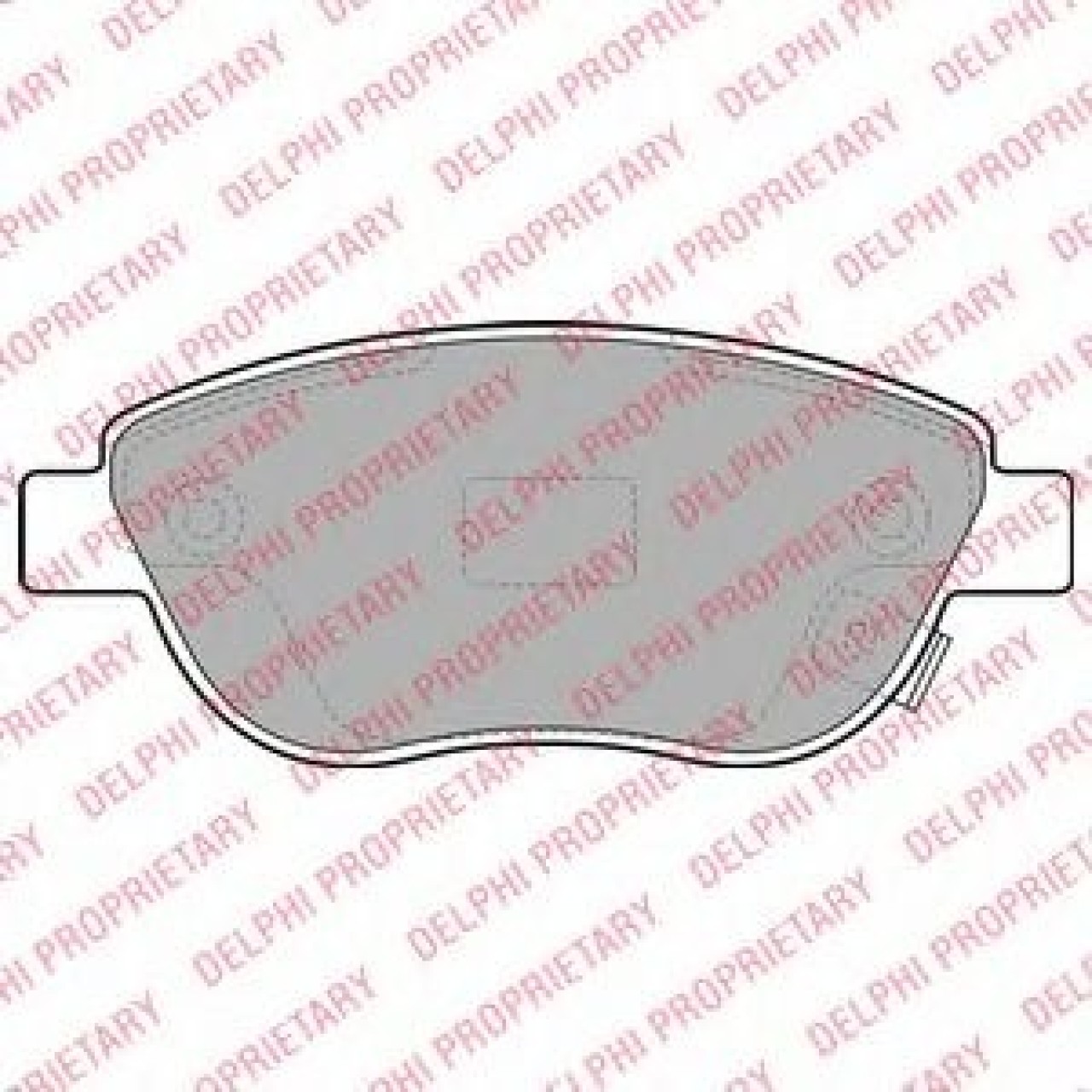 Set placute frana,frana disc OPEL CORSA C (F08, F68) (2000 - 2009) DELPHI LP1990 piesa NOUA