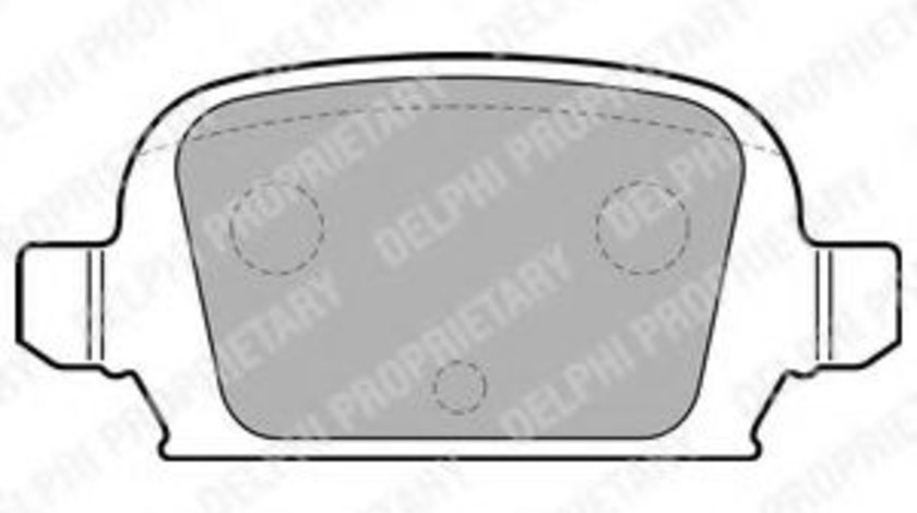 Set placute frana,frana disc OPEL CORSA C (F08, F68) (2000 - 2009) DELPHI LP1677 piesa NOUA