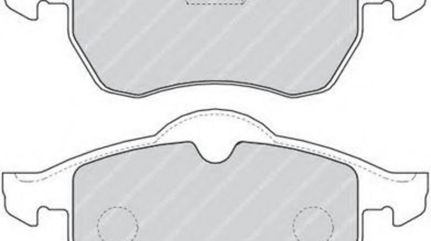 Set placute frana,frana disc OPEL CORSA C (F08, F68) (2000 - 2009) FERODO FDB1295 piesa NOUA