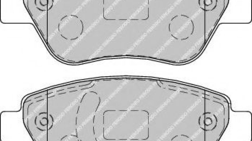 Set placute frana,frana disc OPEL CORSA D (2006 - 2016) FERODO FDB1920 piesa NOUA