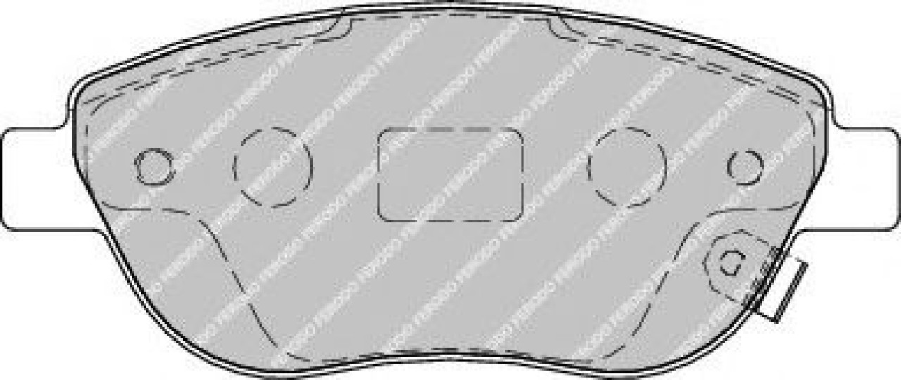 Set placute frana,frana disc OPEL CORSA D (2006 - 2016) FERODO FDB1919 piesa NOUA